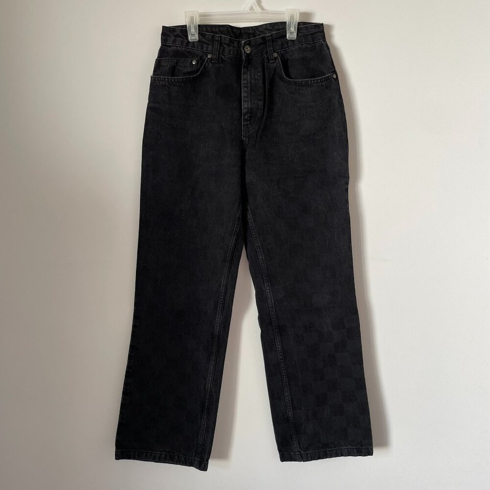 Ragged Priest Rook jeans in black checkerboard